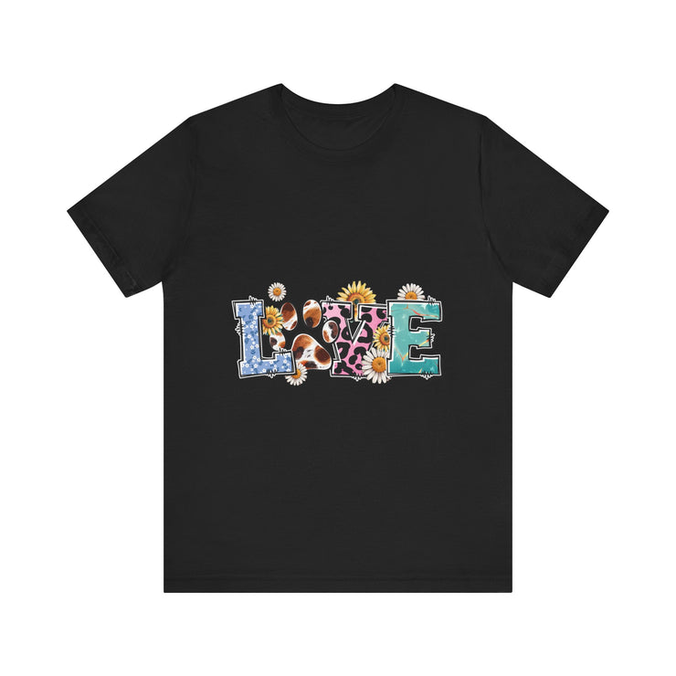 Love-Inspired Unisex Jersey Tee, Casual Wear, Gift for Her,  Sweetheart Gift, Summer Fashion, Festival Outfit