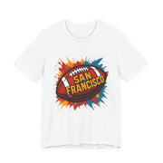 San Francisco Football Tee | Unisex Short Sleeve Shirt for Fans, Game Day Apparel, Sports Design, Casual Wear,