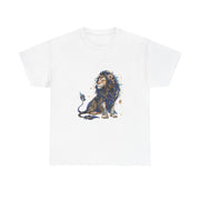 Majestic Lion Unisex Heavy Cotton Tee, Animal Lover Shirt, Eco-Friendly Gift, Casual Wear, Wildlife T-Shirt, Birthday Apparel