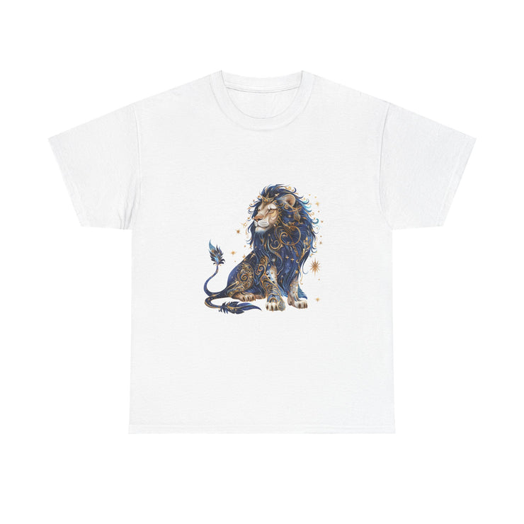 Majestic Lion Unisex Heavy Cotton Tee, Animal Lover Shirt, Eco-Friendly Gift, Casual Wear, Wildlife T-Shirt, Birthday Apparel
