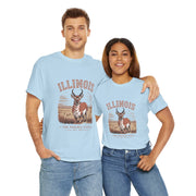 Illinois Prairie State Tee, Vintage Graphic T-Shirt, Unisex Casual Wear, Gift for Nature Lovers, Travel Souvenir, USA States Design