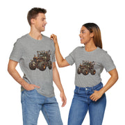 Rustic Tractor Graphic Tee, Farm Life Apparel, Unisex Jersey Tee, Country Style Shirt, Gift for Farmers, Car Design