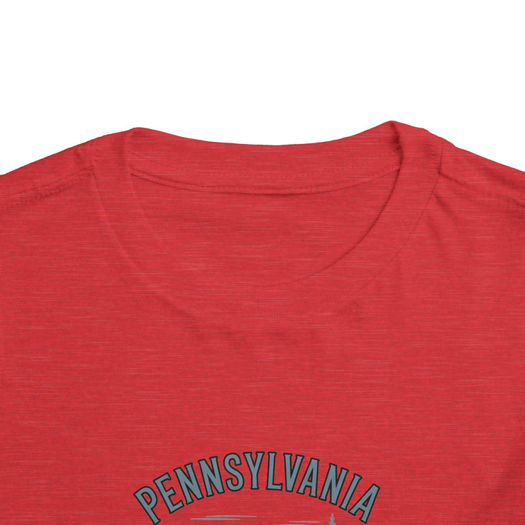 Pennsylvania Adventure Toddler Tee, Cute Kids Shirt, Gift for Little Explorers, Vacation Outfit, USA States Design