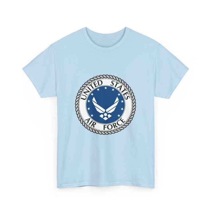 US Air Force Unisex Heavy Cotton Tee - Patriotic Apparel, Veteran Gift, Military T-Shirt, Casual Wear, Everyday Comfort