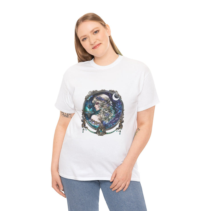 Mystical Moon Goddess Tee - Unisex Heavy Cotton Tee, Celestial Shirt, Boho Fashion, Witchy Clothing, Gift for Her