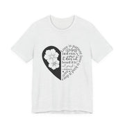 Heartfelt Love Quote Tee, Inspirational Unisex Shirt, Gifts for Her, Casual Outfit, Valentine/Anniversary Gift, Motivational Apparel