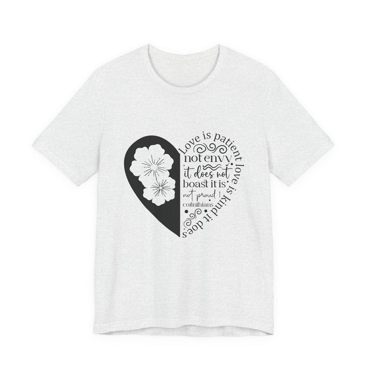 Heartfelt Love Quote Tee, Inspirational Unisex Shirt, Gifts for Her, Casual Outfit, Valentine/Anniversary Gift, Motivational Apparel