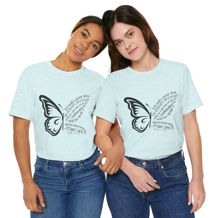 Inspirational Quote Tee, Motivational Shirt, Unisex Graphic T-Shirt, Gift for Her,Butterfly Love