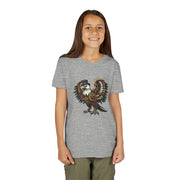SKShirt Eagle Youth Tee - Unique Graphic Shirt, Bird Lover Gift, Nature-Themed Apparel, Fashion for Kids, Cool Kids' Clothing