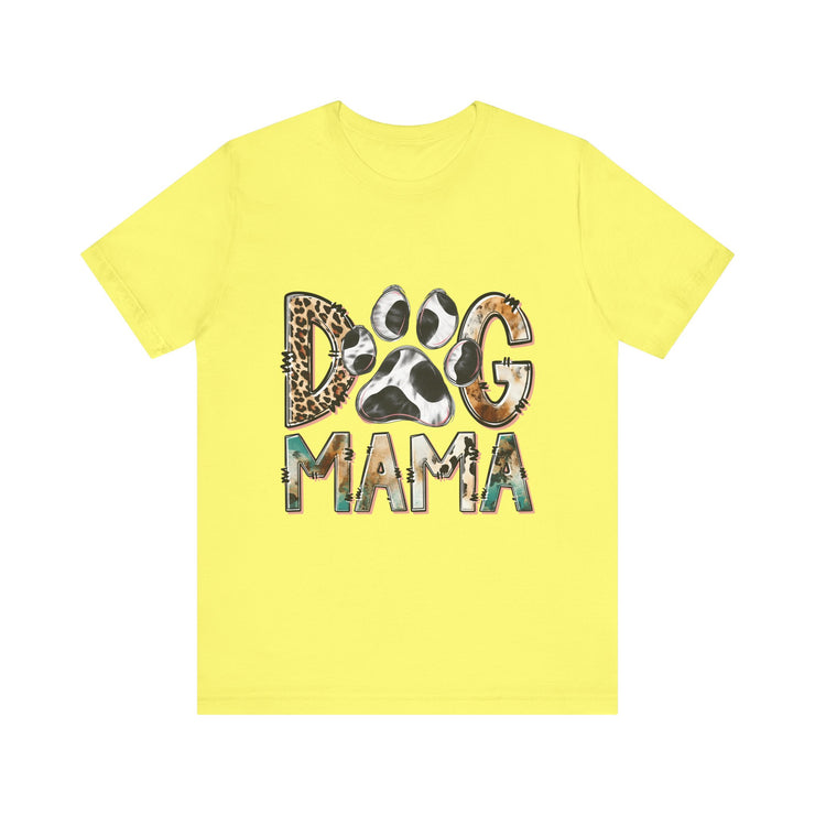 Dog Mama Tee, Unisex Short Sleeve Shirt, Perfect Gift for Dog Lovers, Casual Wear, Pet Mom Appreciation, Mothers Day