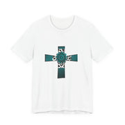 Stylish Religious Cross Tee, Unisex Trendy Shirt for Faith & Inspiration, Perfect Gift for Easter, Baptism, or Everyday Wear