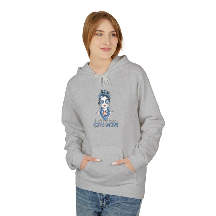Dog Mom Unisex Fleece Hoodie, Cozy Dog Lover Hoodie, Pet Owner Gift, Cute Dog Apparel, Casual Everyday Wear, Mothers Day