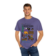 Cool Montana Graphic T-Shirt, Perfect for Travelers, Adventure Lovers, USA States Design