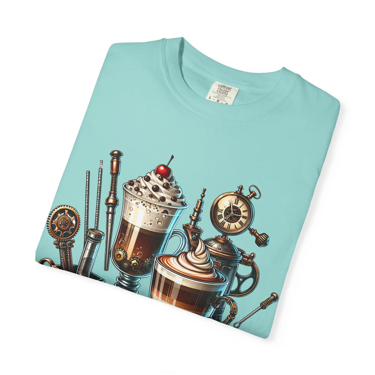 Coffee Lovers Unisex T-shirt, Cozy Café Style, Gift for Baristas, Perfect for Birthdays, Fun Beverage Art Tee