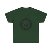 Unisex Heavy Cotton Tee with United States Air Force Design, Military Gifts, Veteran Apparel, Patriotic T-Shirt, Air Force Merchandise