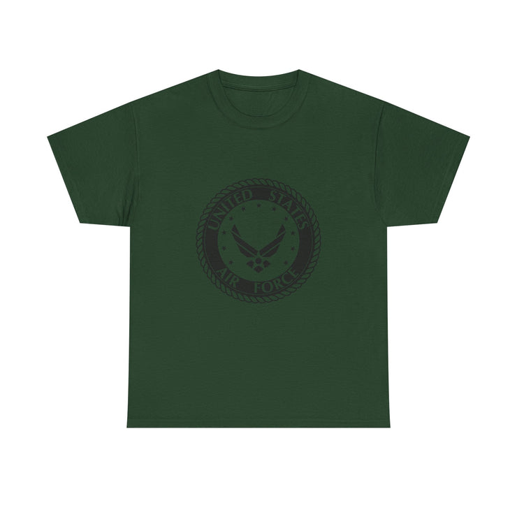 Unisex Heavy Cotton Tee with United States Air Force Design, Military Gifts, Veteran Apparel, Patriotic T-Shirt, Air Force Merchandise