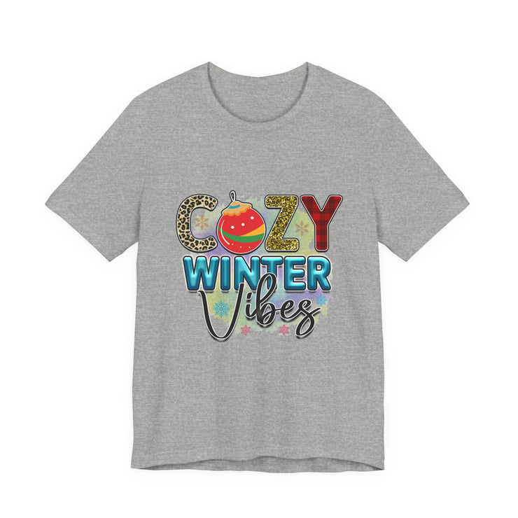 Cozy Winter Vibes Tee, Unisex Christmas T-Shirt, Holiday Gift, Winter Apparel,