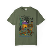 Cool Montana Graphic T-Shirt, Perfect for Travelers, Adventure Lovers, USA States Design