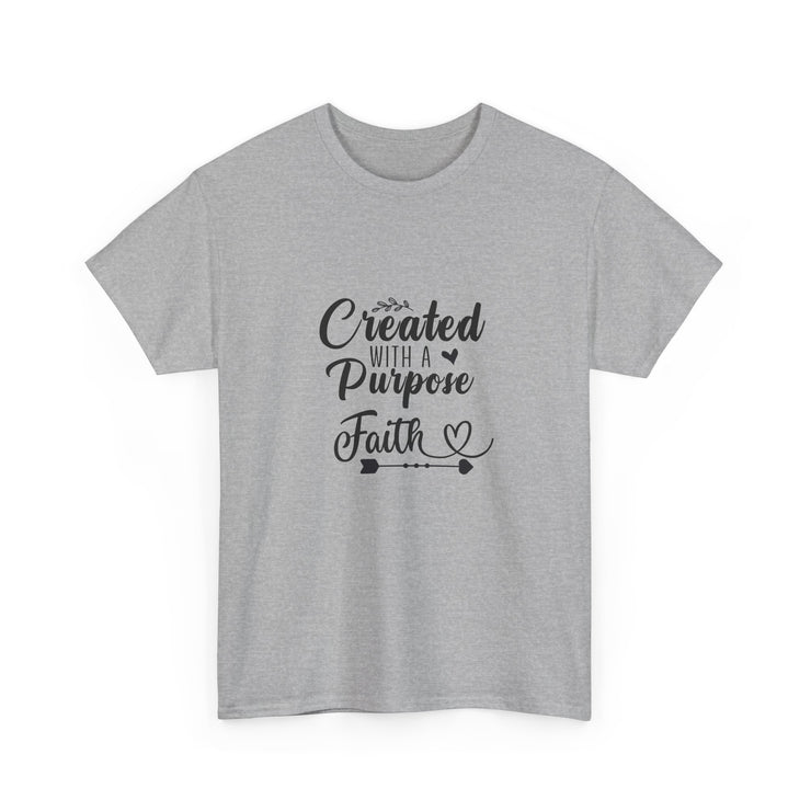 Faith-Inspired Unisex Heavy Cotton Tee, Motivational Shirt, Gift for Believers, Spiritual Wear, Affirmation Clothing