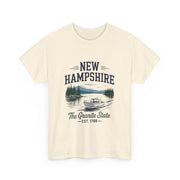 New Hampshire Adventure Tee - Unisex Heavy Cotton Tee, Vintage State Shirt, Nature Lover Gift, USA States Design