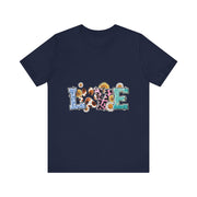 Love-Inspired Unisex Jersey Tee, Casual Wear, Gift for Her,  Sweetheart Gift, Summer Fashion, Festival Outfit