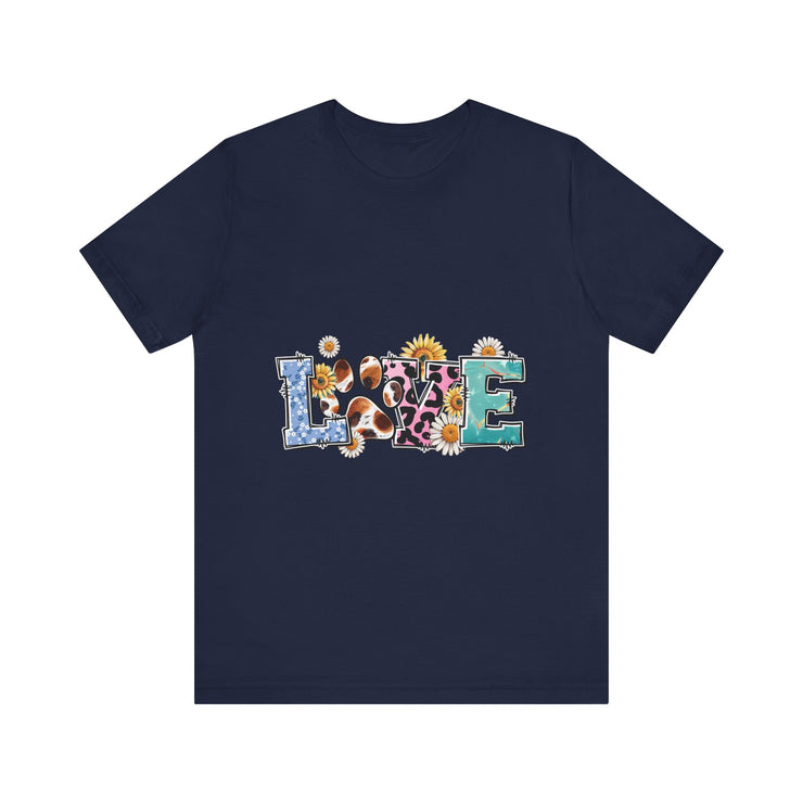 Love-Inspired Unisex Jersey Tee, Casual Wear, Gift for Her,  Sweetheart Gift, Summer Fashion, Festival Outfit