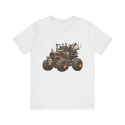 Rustic Tractor Graphic Tee, Farm Life Apparel, Unisex Jersey Tee, Country Style Shirt, Gift for Farmers, Car Design
