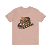 Steampunk Hat Tee, Steampunk T-Shirt, Retro Graphic Tee, Gift for Nerds, Cosplay Costume Top