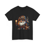 Unisex Heavy Cotton Tee with Whimsical Design, Perfect for Festivals, Gift for Gnome Lovers, Casual Everyday