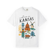 Kansas Adventure T-Shirt, Unisex Graphic Tee, Gift for Travelers,  USA States Design