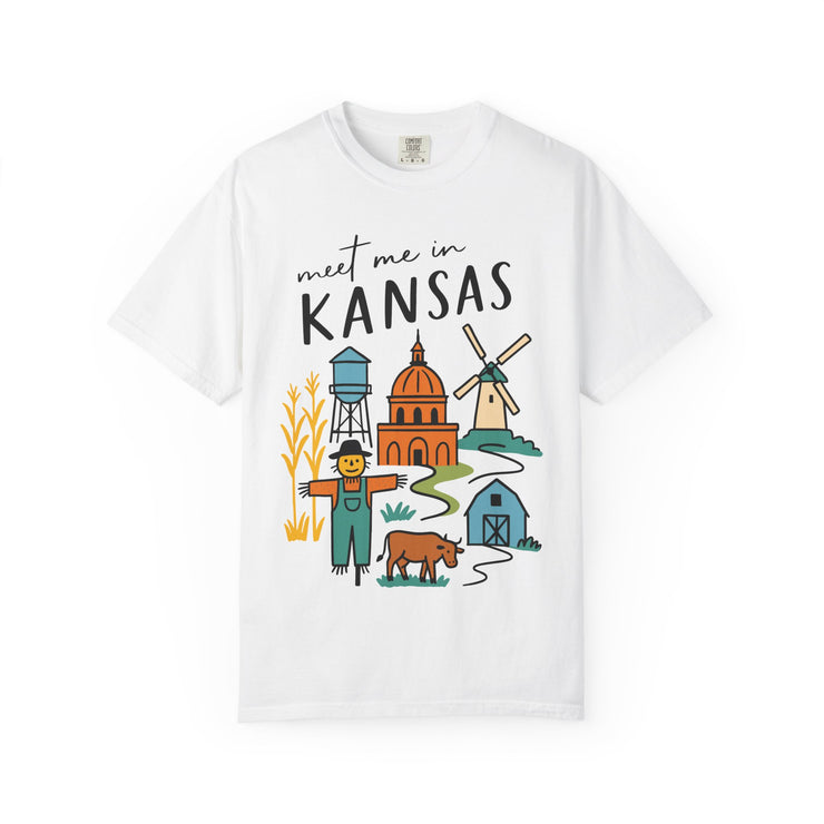 Kansas Adventure T-Shirt, Unisex Graphic Tee, Gift for Travelers,  USA States Design