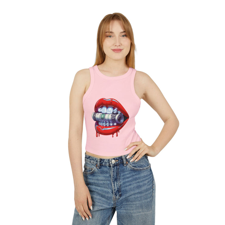 Edgy Graphic Tank Top, Summer Crop Top, Festival Wear, Trendy Women's Top, Statement Apparel, Unique Gift Idea