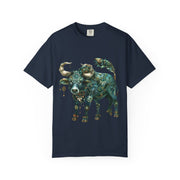 Bohemian Bull T-Shirt, Artistic Graphic Tee, Unisex Shirt for Cow Lovers, Gift for Occasions, Casual Wear, Eco-Friendly Style