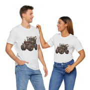 Rustic Tractor Graphic Tee, Farm Life Apparel, Unisex Jersey Tee, Country Style Shirt, Gift for Farmers, Car Design
