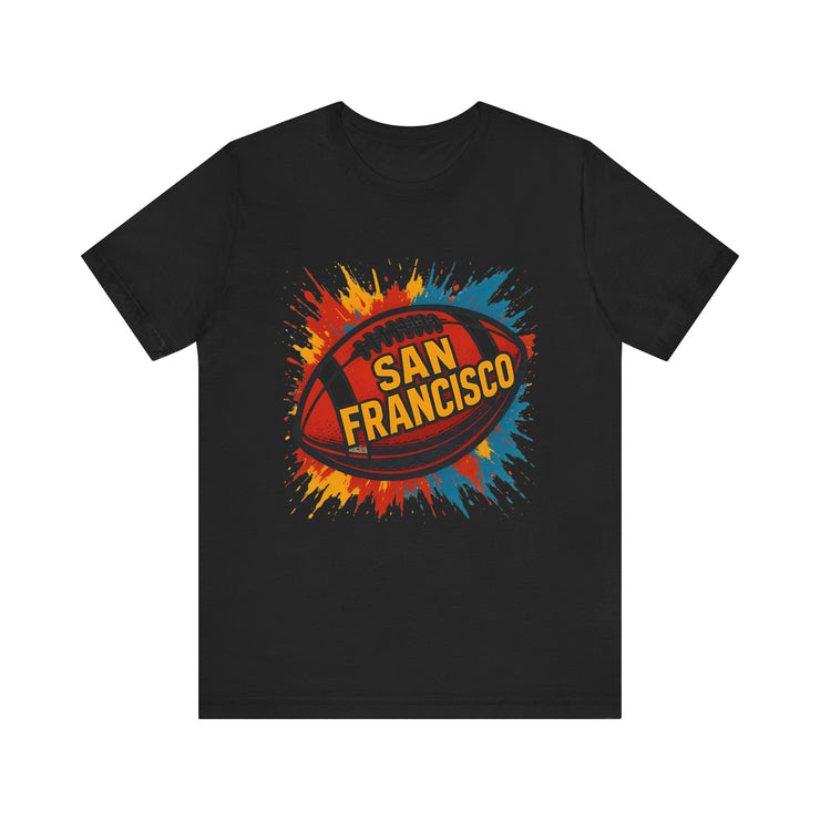 San Francisco Football Tee | Unisex Short Sleeve Shirt for Fans, Game Day Apparel, Sports Design, Casual Wear,